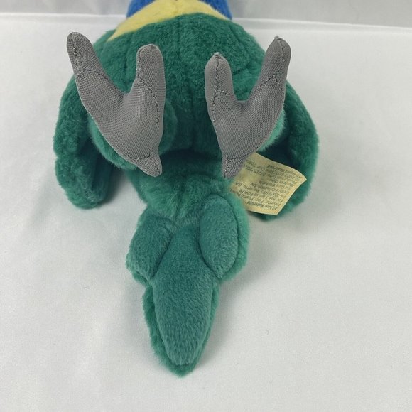 SOS Save Our Space Plush Parrot Green Blue Yellow Bird Stuffed Animal Toy 7" - Picture 3 of 9